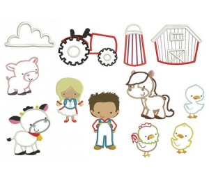 Stickserie Bauernhof